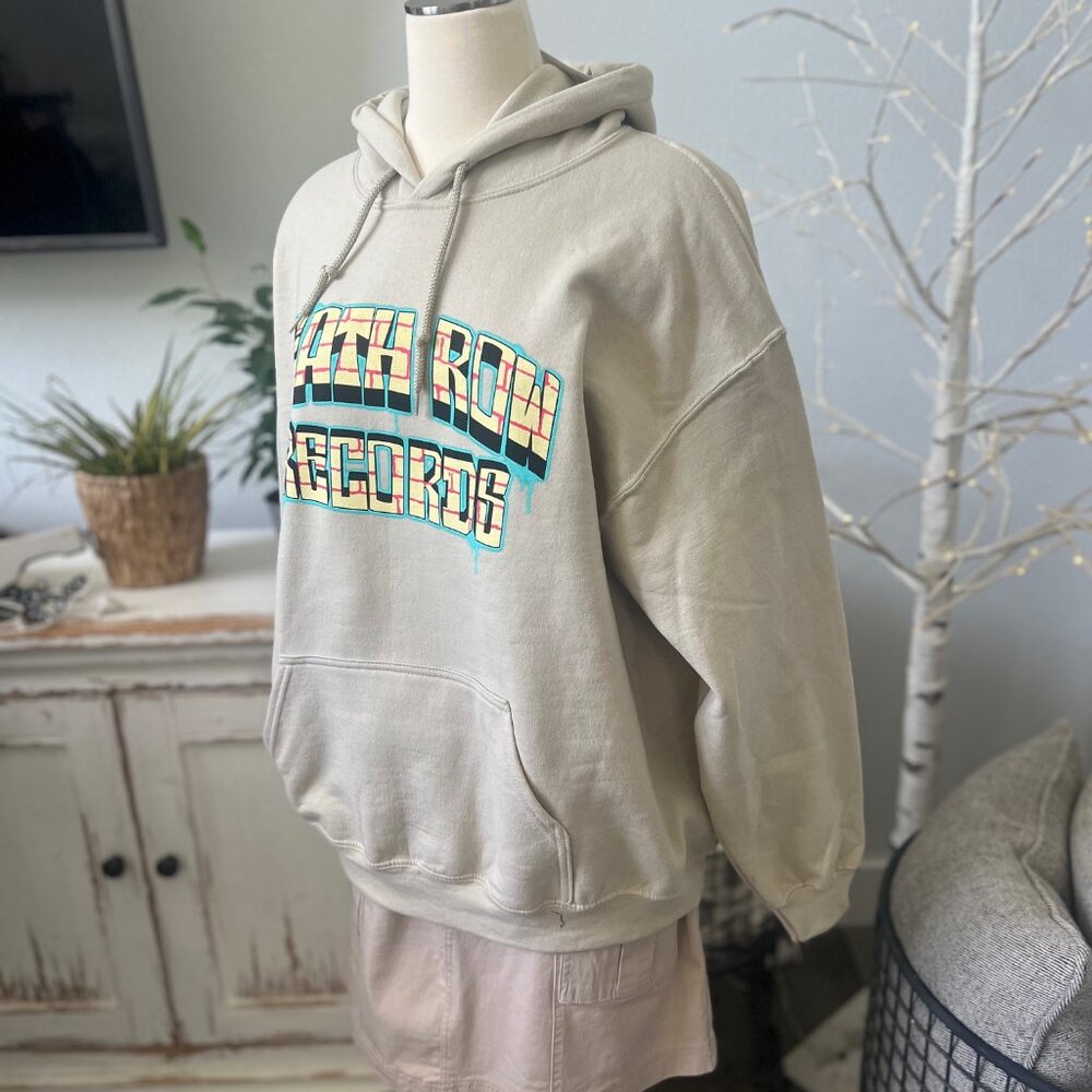 Death Row Records Hoodie sweatshirt Size L NWT